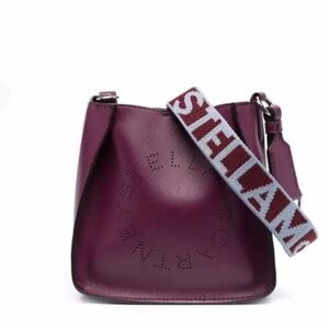 STELLA MCCARTNEY  Perforated Logo Crossbody Bag with dust bag